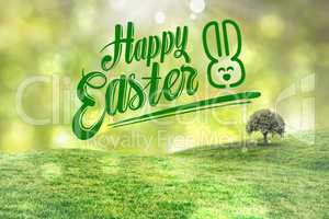 Composite image of happy easter