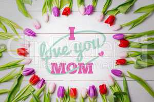 Composite image of mothers day greeting