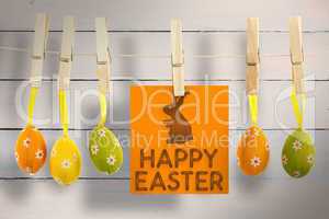 Composite image of happy easter graphic