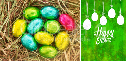 Composite image of happy easter graphic