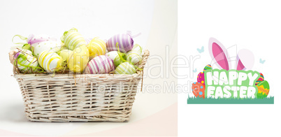 Composite image of happy easter graphic