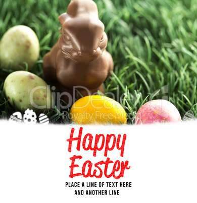 Composite image of happy easter