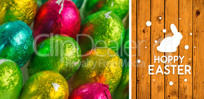 Composite image of happy easter graphic