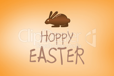 Composite image of happy easter greeting