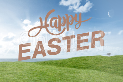 Composite image of happy easter graphic