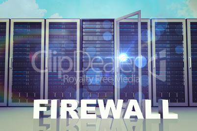 Composite image of firewall