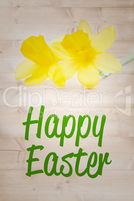 Composite image of happy easter