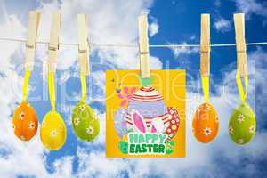 Composite image of happy easter graphic