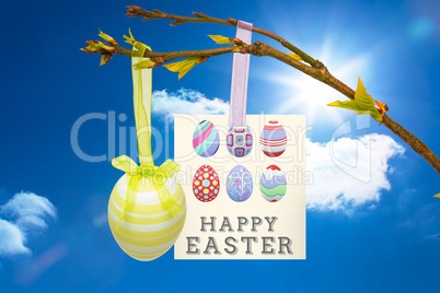 Composite image of happy easter graphic