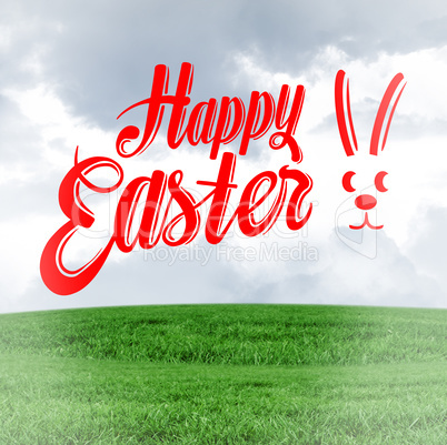 Composite image of happy easter