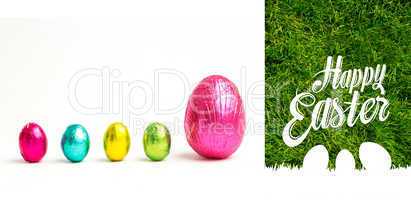 Composite image of happy easter