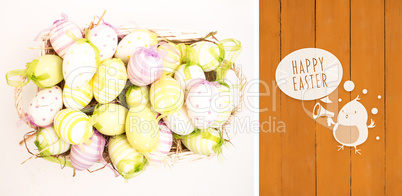 Composite image of happy easter graphic