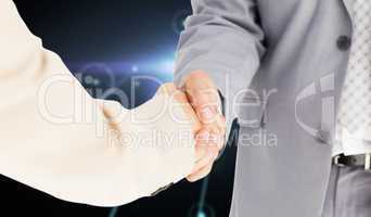 Composite image of people in suit shaking hands