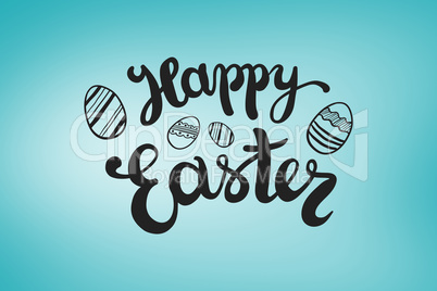 Composite image of happy easter greeting