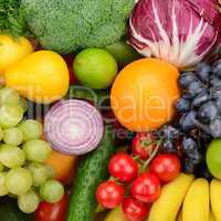 set fruit and vegetable