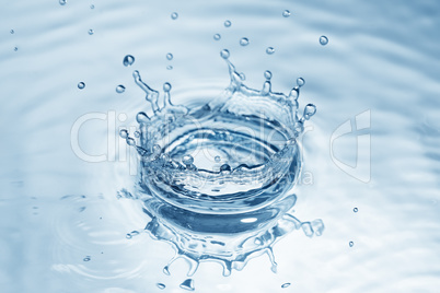 splash water