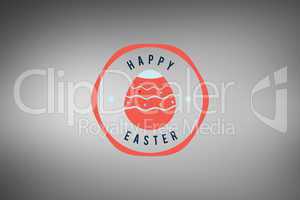 Composite image of happy easter graphic