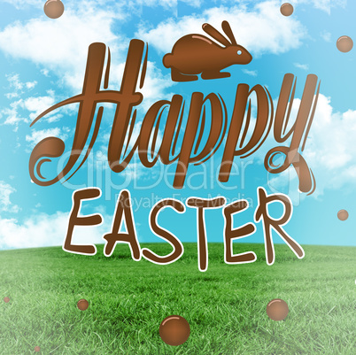 Composite image of happy easter graphic