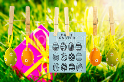 Composite image of happy easter graphic