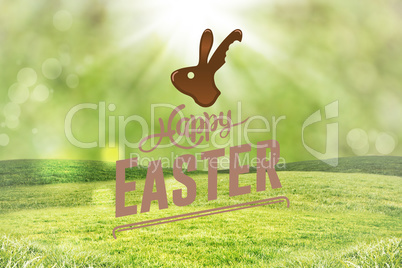 Composite image of happy easter