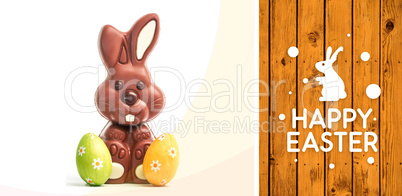 Composite image of happy easter graphic