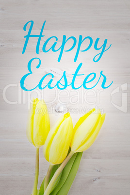 Composite image of happy easter