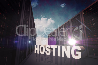 Composite image of hosting