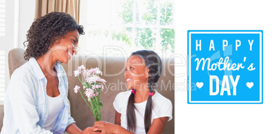 Composite image of mothers day greeting