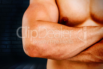 Composite image of bodybuilder Composite image of bodybuilder