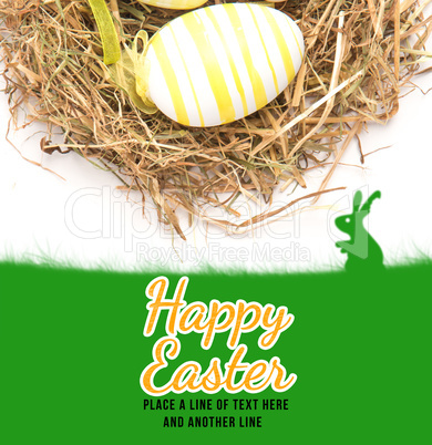 Composite image of happy easter