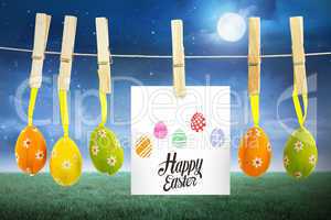 Composite image of happy easter graphic