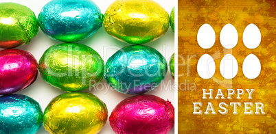 Composite image of happy easter graphic