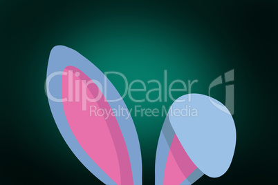 Composite image of easter bunny ears