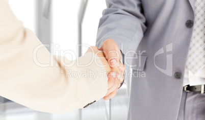 Composite image of people in suit shaking hands