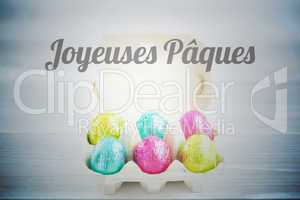Composite image of joyeuses paques