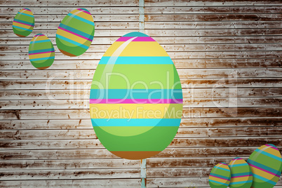 Composite image of easter egg