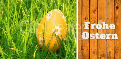 Composite image of frohe ostern