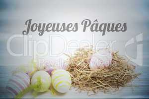 Composite image of joyeuses paques