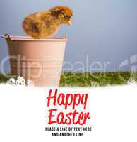 Composite image of happy easter