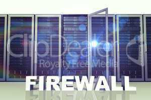 Composite image of firewall