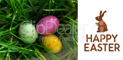 Composite image of happy easter graphic