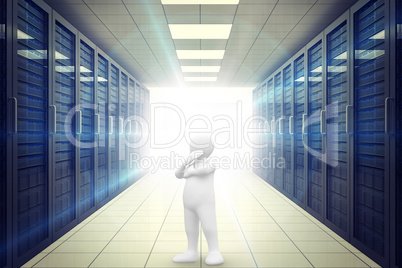 Composite image of white character thinking