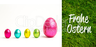 Composite image of frohe ostern