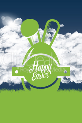 Composite image of happy easter graphic Composite image of happy easter graphic