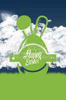 Composite image of happy easter graphic