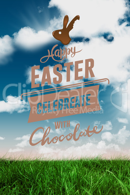 Composite image of happy easter graphic