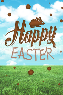 Composite image of happy easter graphic