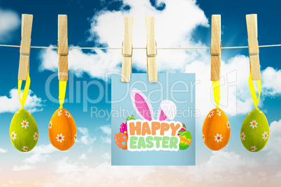 Composite image of happy easter graphic