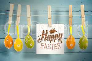 Composite image of happy easter graphic