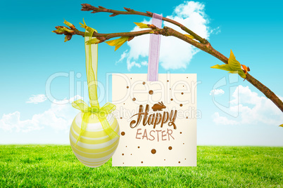 Composite image of happy easter graphic